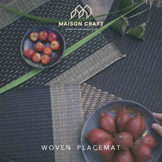 A Happy Dinner with Nice Woven Placemat