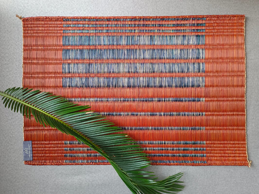 Placemat L Sarasarn Orange navy