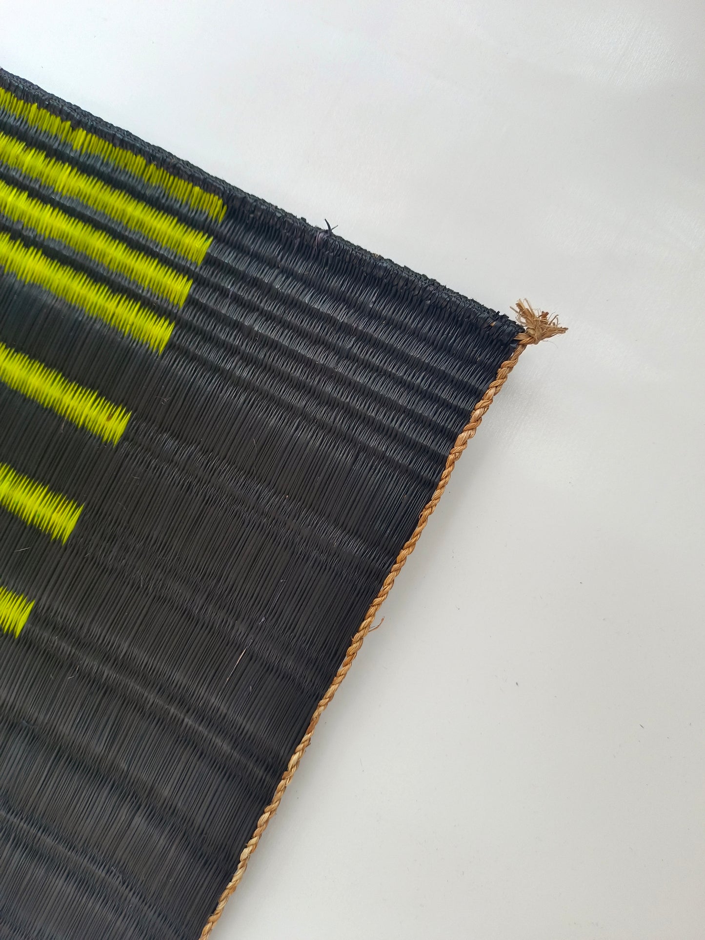 Placemat L Solid emerald black