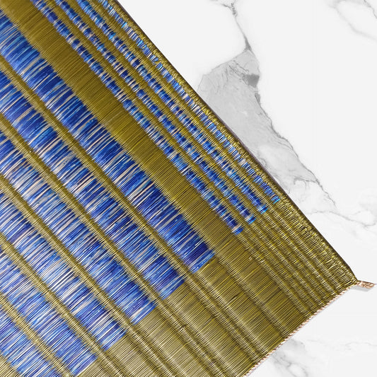 Placemat L Sarasarn Emerald navy