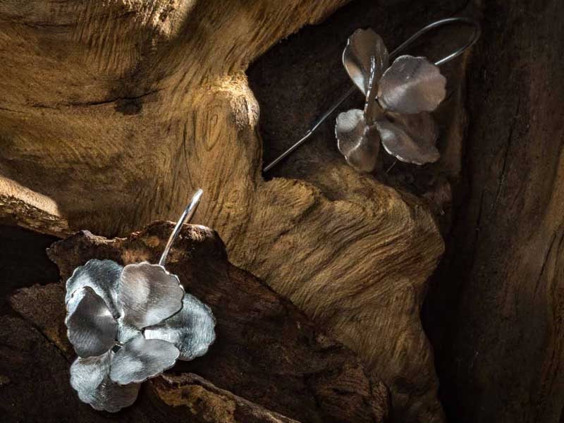 Wholesale 1/ 3 pcs Flower Dangle Earrings 925 Silver Big Girl Earring Hanging Nickle free Rose Boho Unique Everyday Simple Minimalist