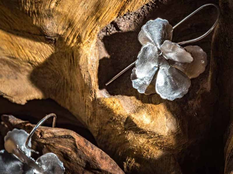 Wholesale 1/ 3 pcs Flower Dangle Earrings 925 Silver Big Girl Earring Hanging Nickle free Rose Boho Unique Everyday Simple Minimalist