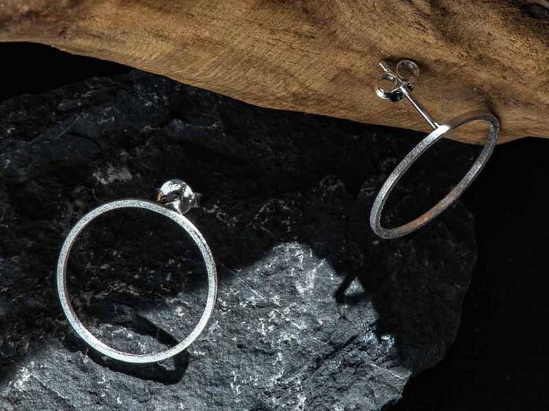 Wholesale 1/ 3pcs minimalist silver 925,round earring,silver circle studs,hammered circle stud,karma earring,modern circle studs