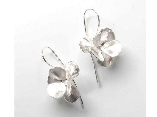 Wholesale 1/ 3 pcs Flower Dangle Earrings 925 Silver Big Girl Earring Hanging Nickle free Rose Boho Unique Everyday Simple Minimalist