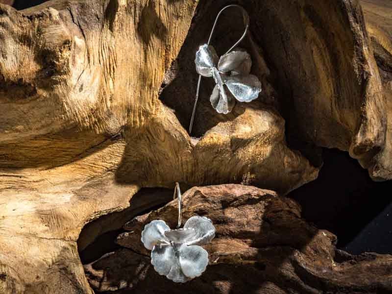 Wholesale 1/ 3 pcs Flower Dangle Earrings 925 Silver Big Girl Earring Hanging Nickle free Rose Boho Unique Everyday Simple Minimalist