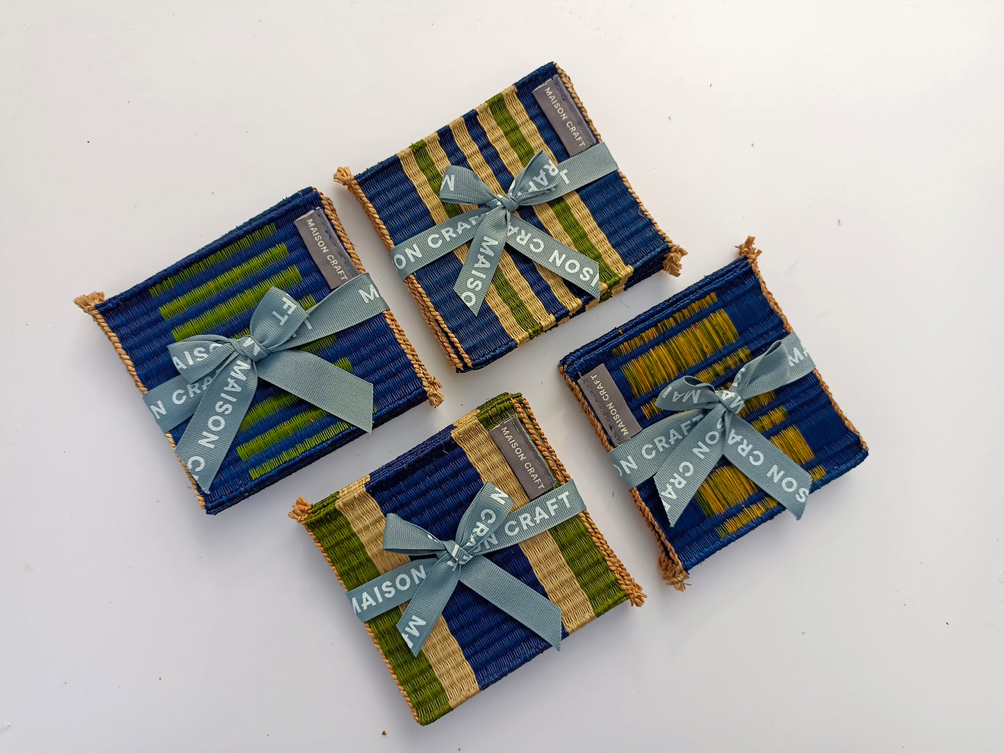 Coaster set 8_Navy-emerald