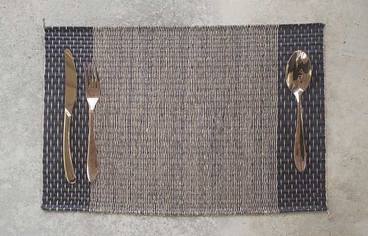 Placemat L Mixed Stripe Rain