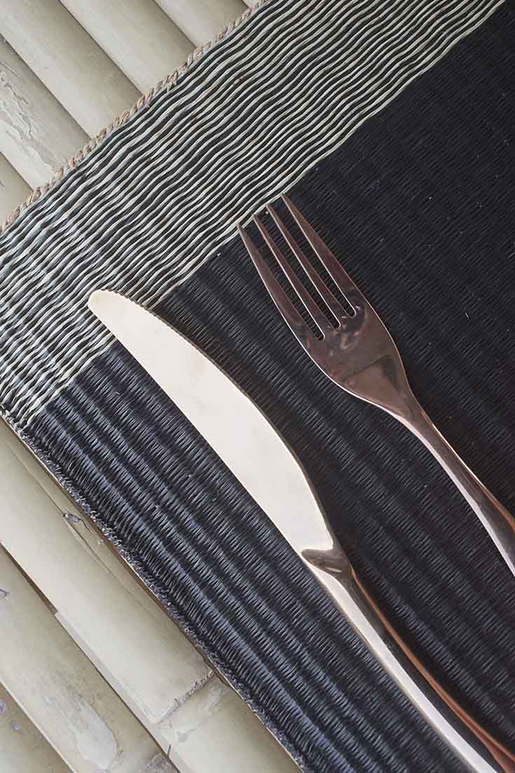 Placemat L Midnight Horizon Edge stripe