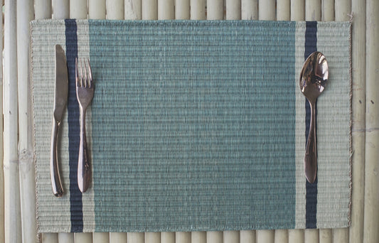 Placemat L Basil Pasta Green Center