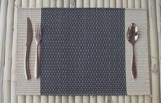 Placemat L Midnight Natural Rain