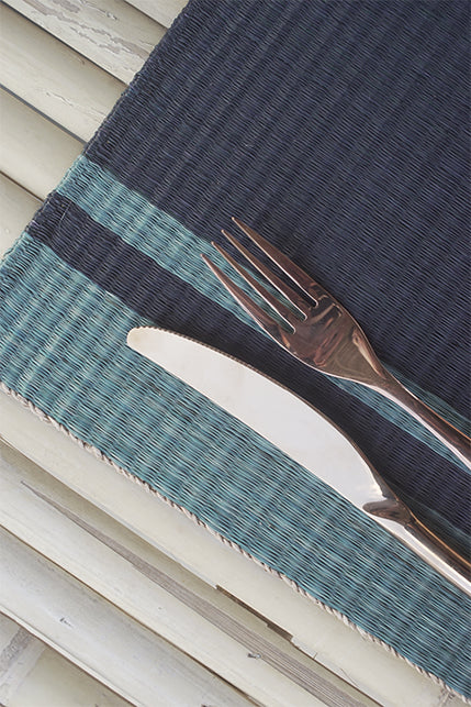 Placemat L Basil Pasta Black Center