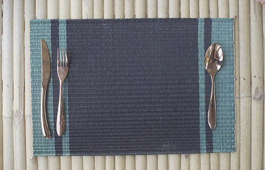 Placemat L Basil Pasta Black Center