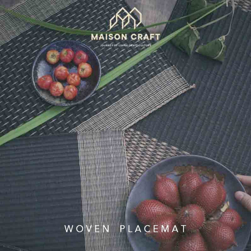 A Happy Dinner with Nice Woven Placemat