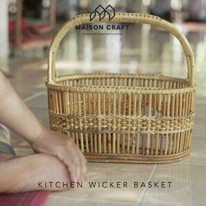 Kitchen wicker baskets