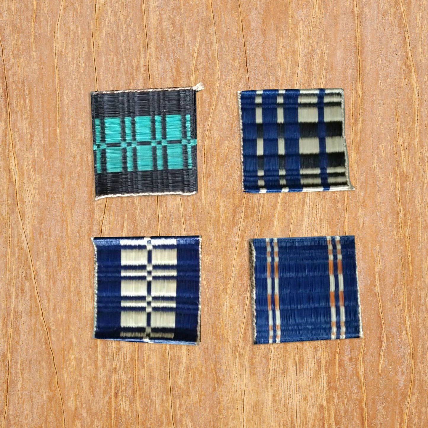 Coaster Set of 16 Navy black
