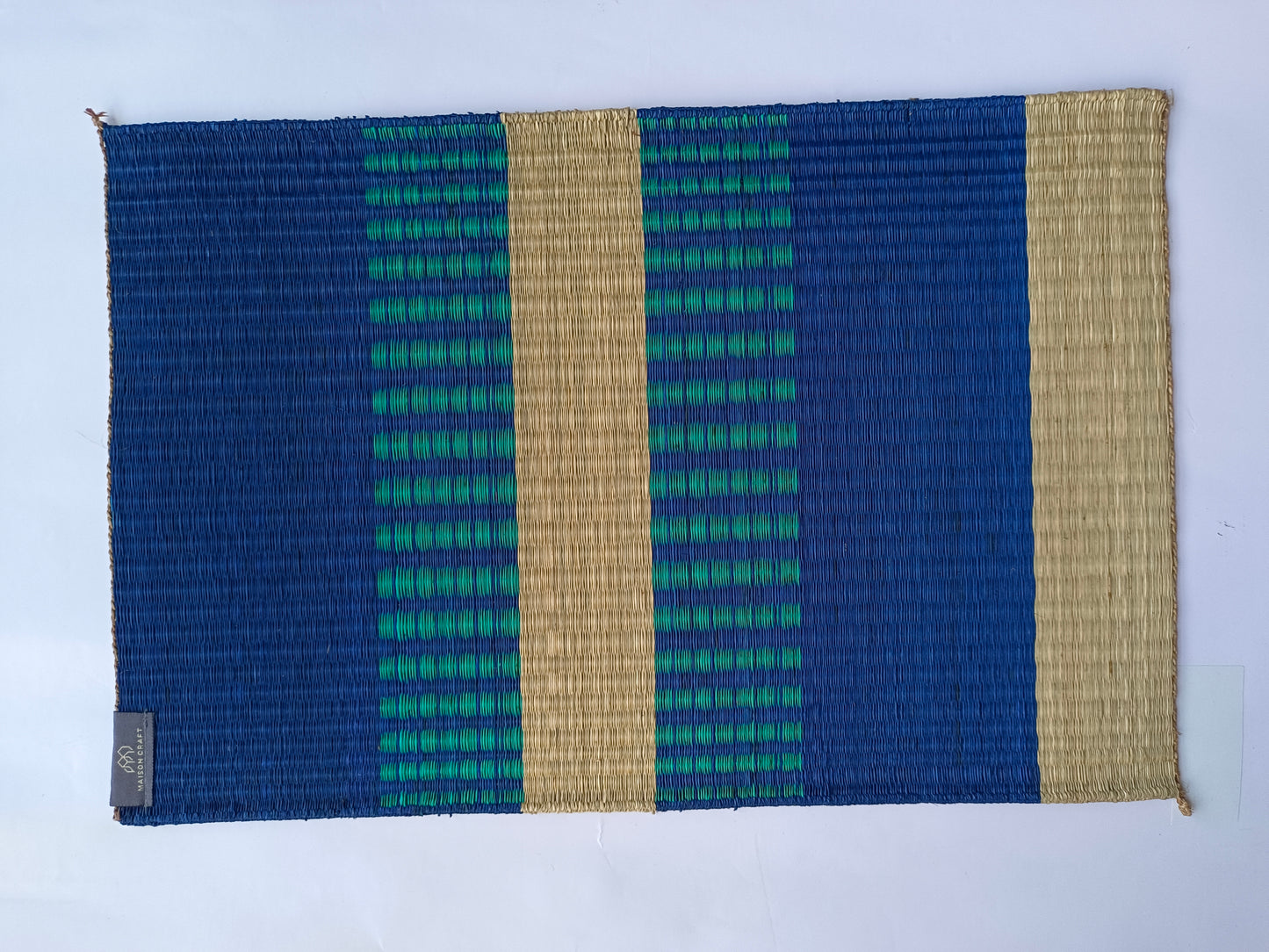 Placemat L Navy random pattern01