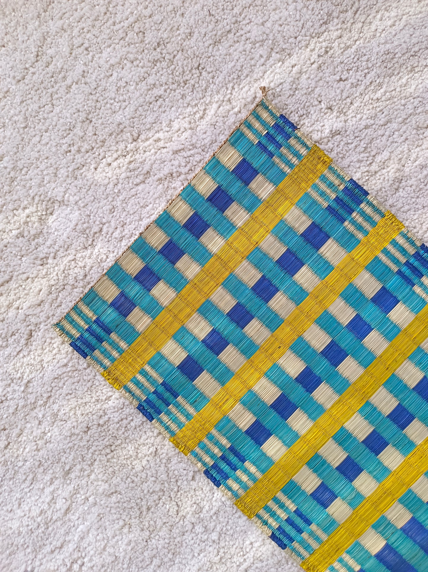Placemat L Khaomar navy blue yellow