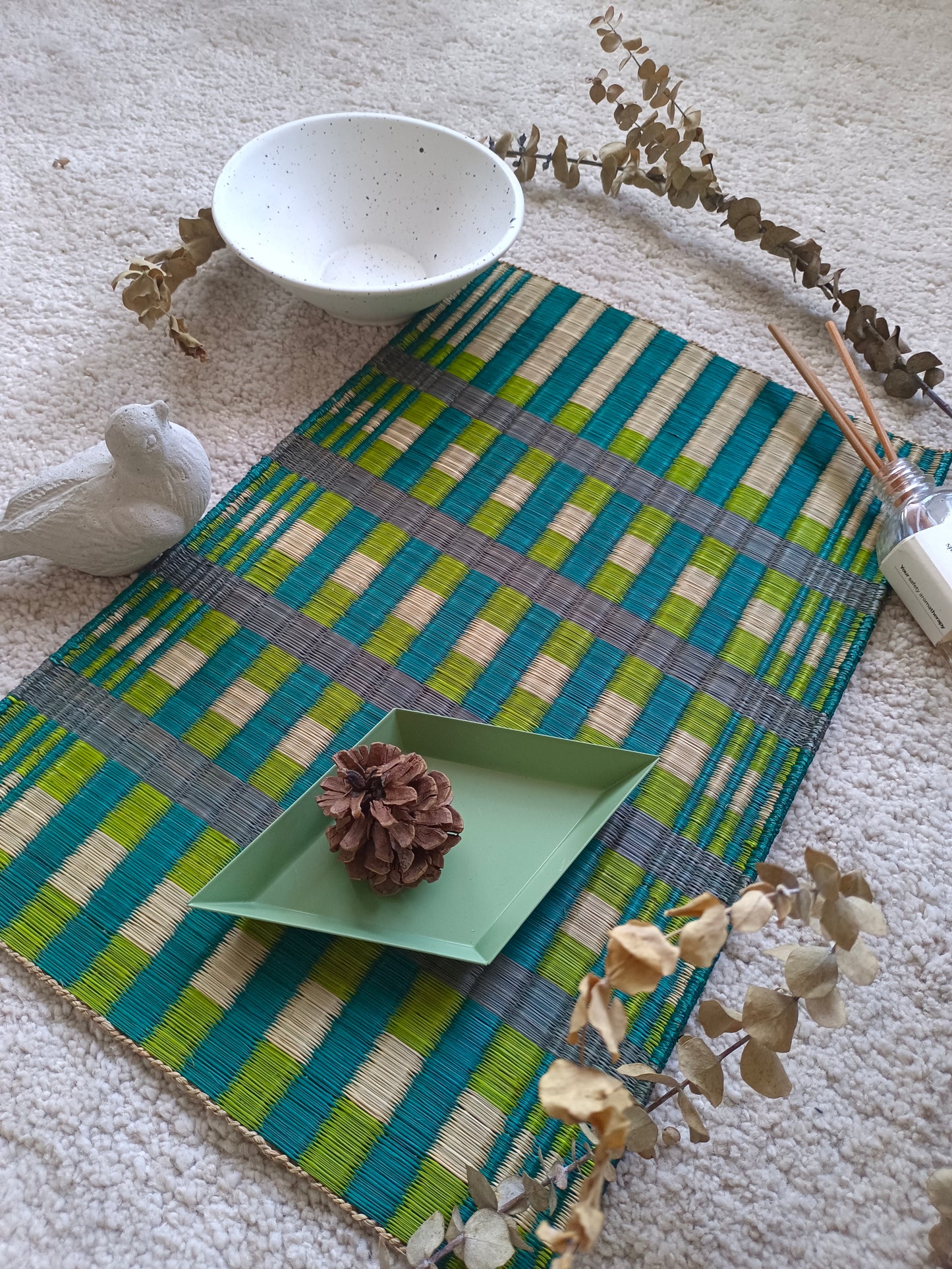 Placemat L Khaomar Green lime