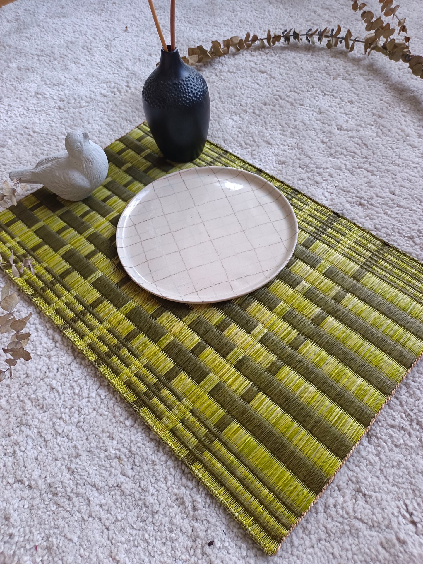 Placemat L Torii emerald lime