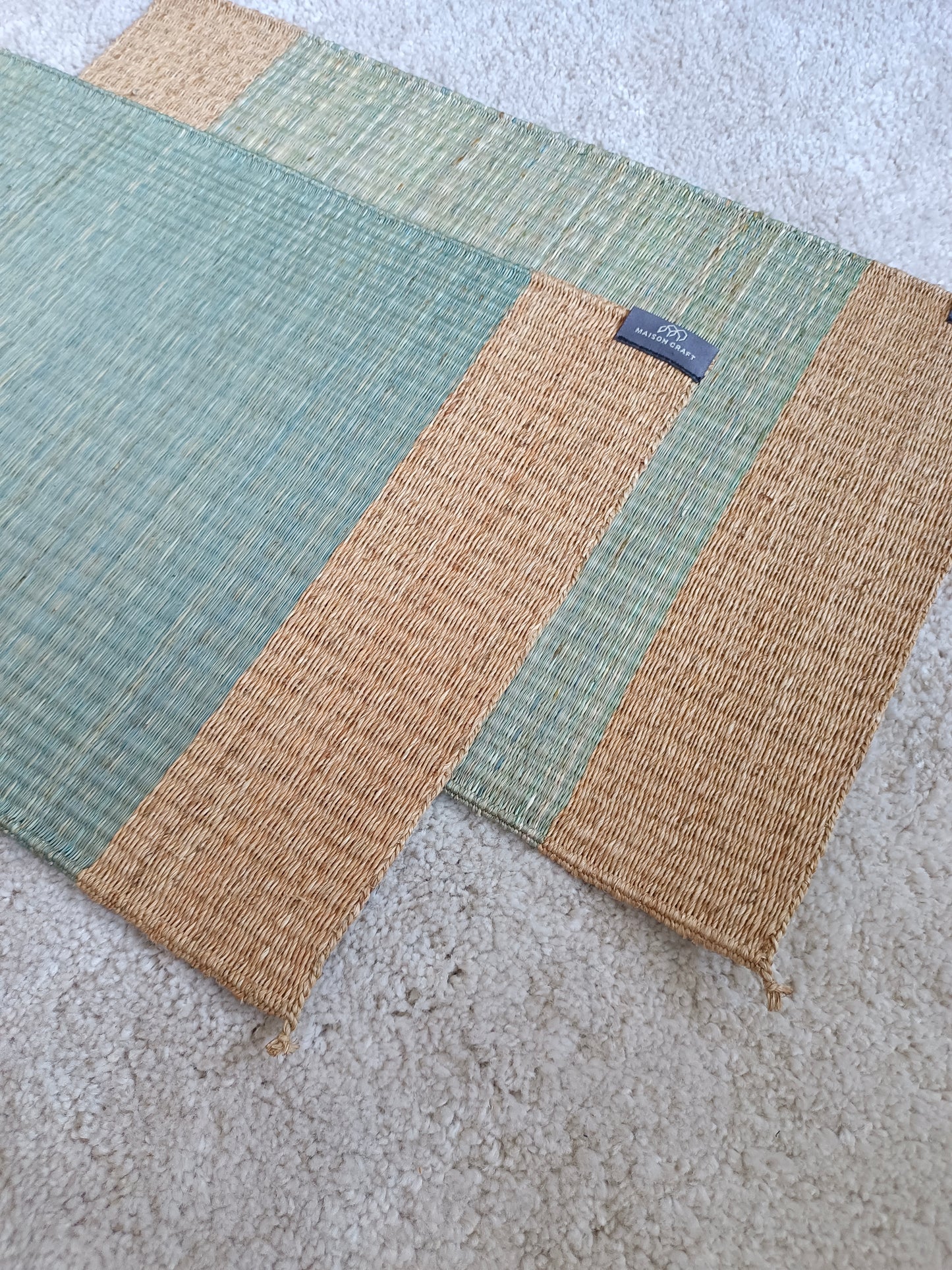 Placemat L MIxed blue center