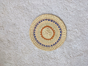 Placemat Round dripping navy brown