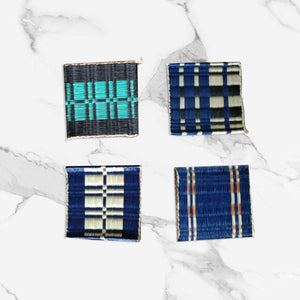 Coaster Set of 16 Navy black