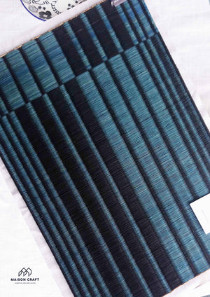 Placemat L Sarasarn Black-Blue