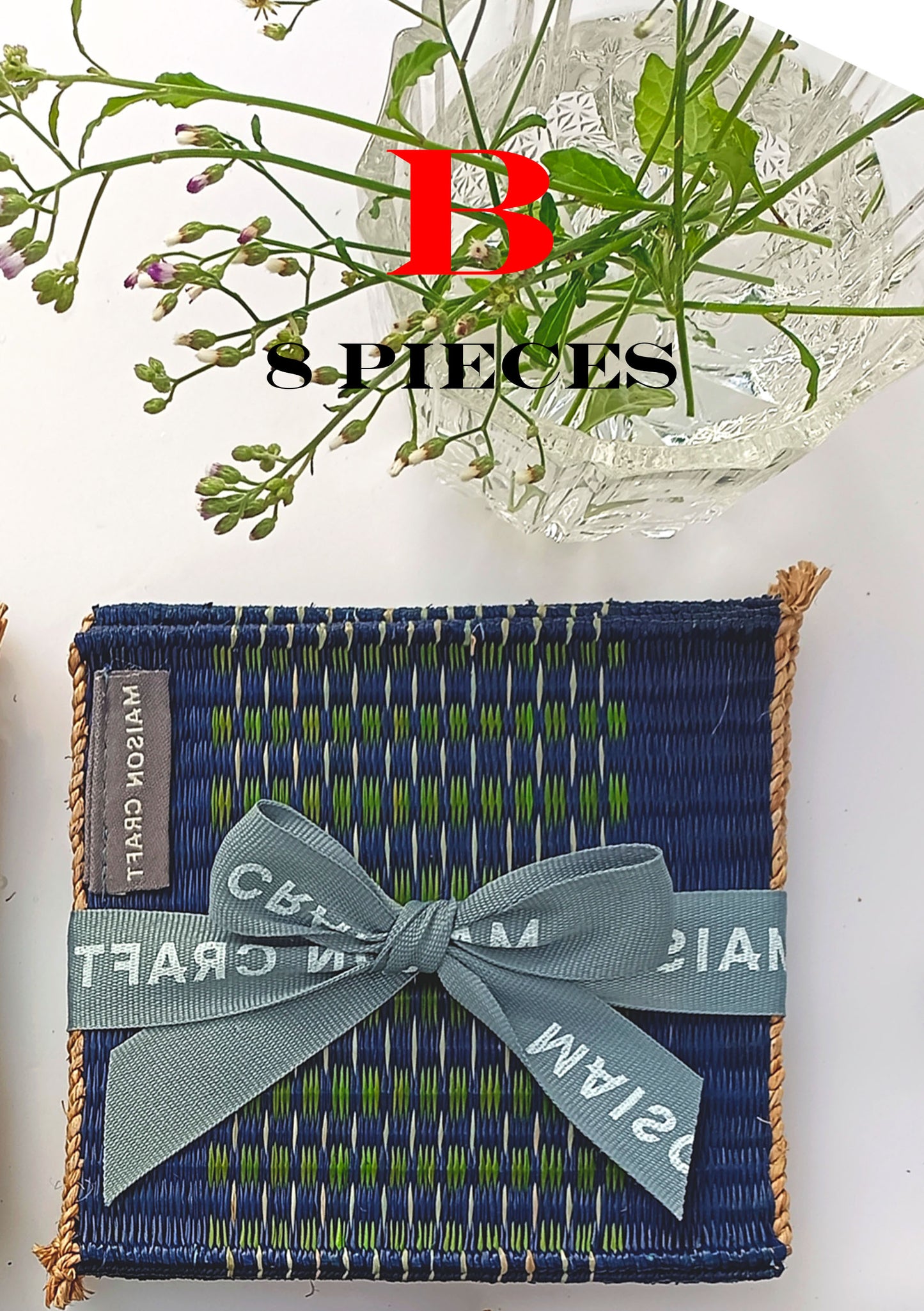 Coaster set 8_Navy-green