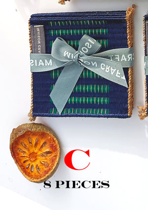 Coaster set_Navy-green