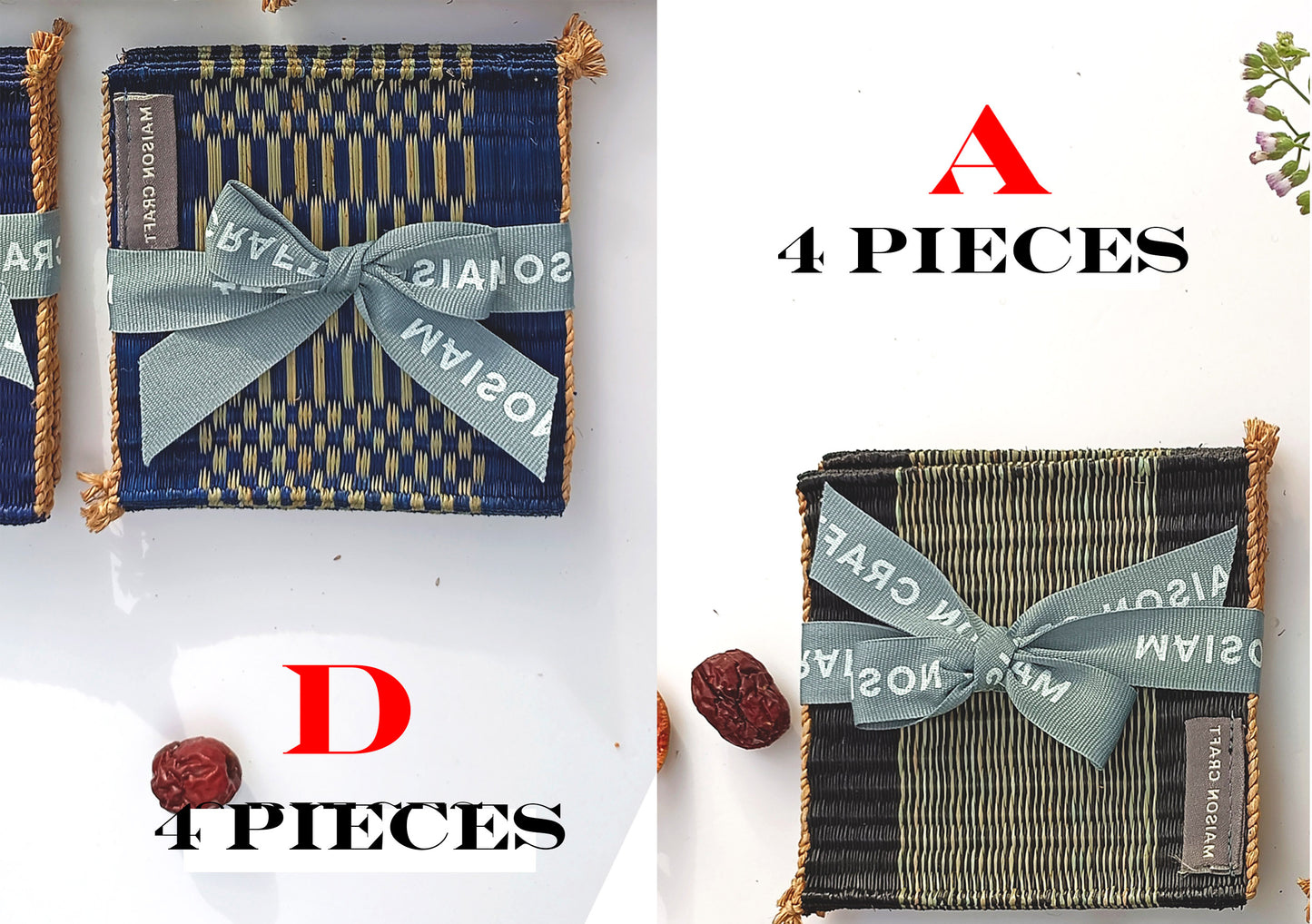 Coaster set 8_Navy-green