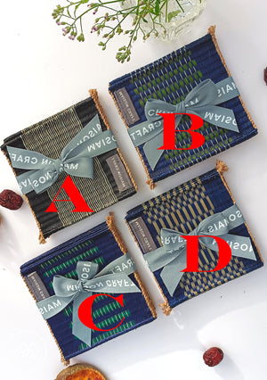 Coaster set_Navy-green