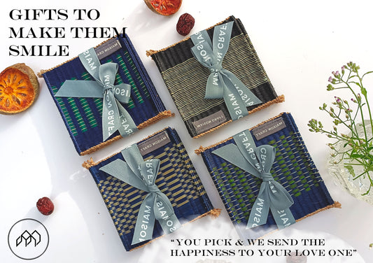 Coaster set 8_Navy-green