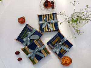 Coaster set 8_Navy-emerald