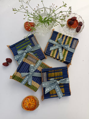 Coaster set 8_Navy-emerald