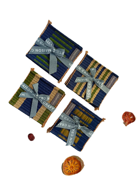 Coaster set 8_Navy-emerald