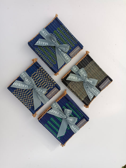Coaster set 8_Navy-green
