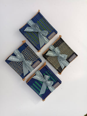 Coaster set_Navy-green