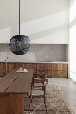 Apple ceiling lamp07 Black large ceiling lamp