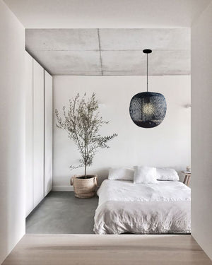 Apple ceiling lamp07 Black large ceiling lamp