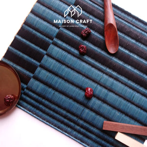 Placemat L Sarasarn Black-Blue