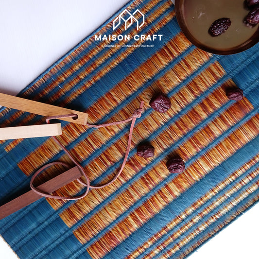 Placemat L Sarasarn Blue-Orange
