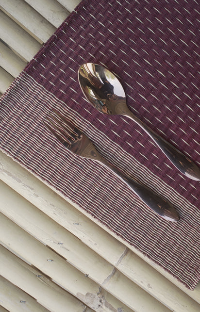 Placemat L Cherry Stripe Rain