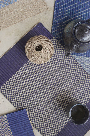 Placemat L Navy Center chess
