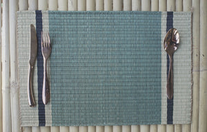 Placemat L Basil Pasta Green Center