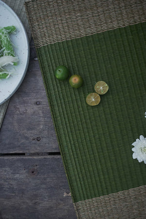 Placemat L Emerald Edge stripe