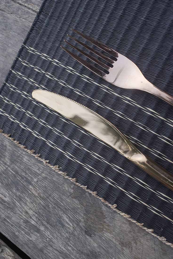 Placemat L Midnight Edge Chain