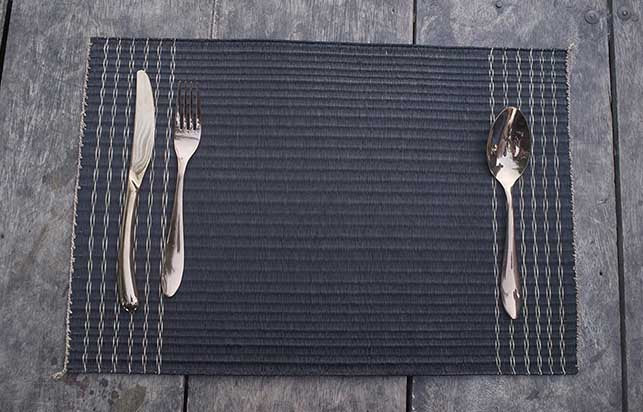 Placemat L Midnight Edge Chain