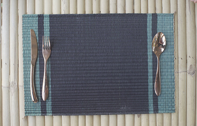 Placemat L Basil Pasta Black Center