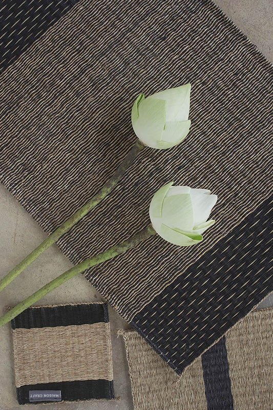Placemat L Mixed Stripe Rain