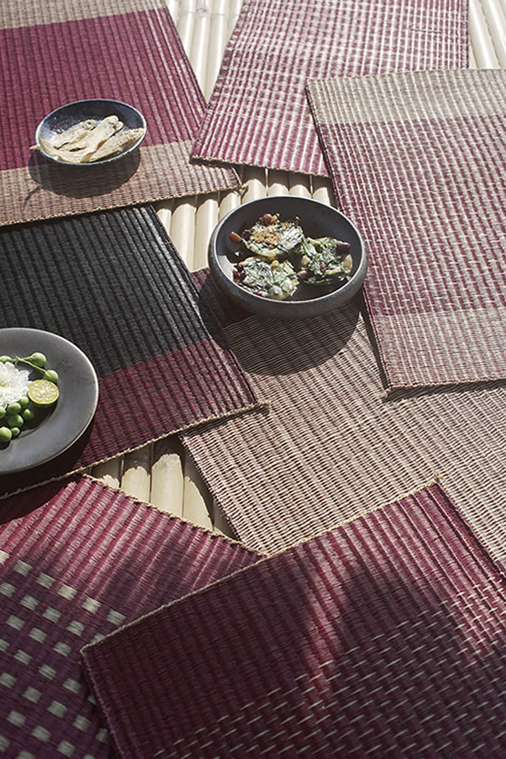 Placemat L Cherry Star